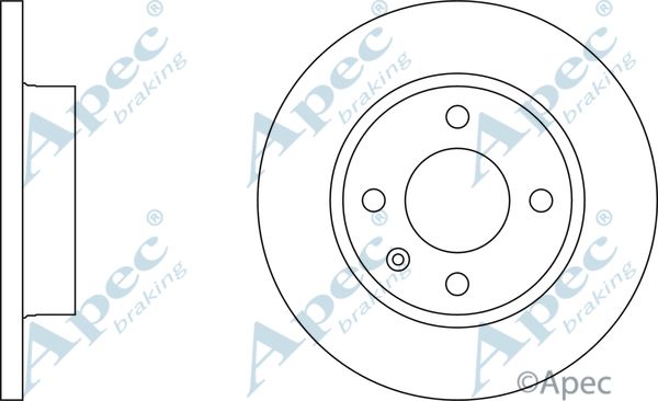 APEC BRAKING Тормозной диск DSK247